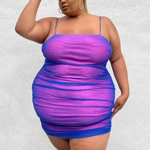 4XL 5XL Plus Size Spaghetti Strap Dress Female Large Bodycon Mini Length Fashion Sexy Evening Night Club Wear Vestidos Mujer New