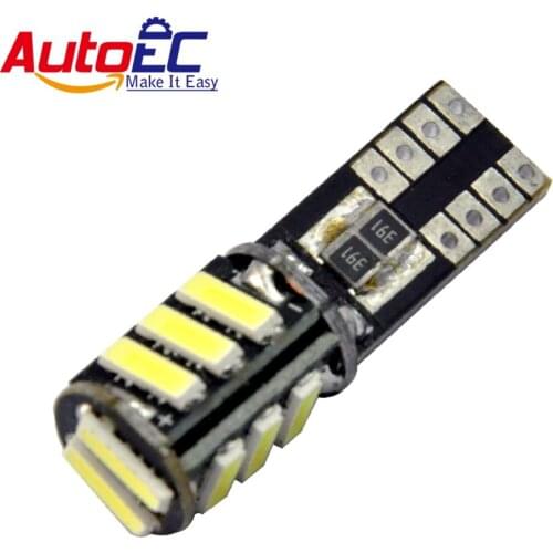 AutoEC 10pcs T10 168 194 501 W5W 11smd 7014 Canbus no error car auto turn signal Clearance Lights lamp bulb DC12V #LB140