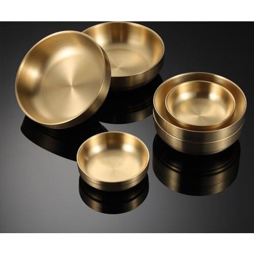 Stainless Steel Bowl Children Double Layer Insulation Rice Bowl Multifunctional Seasoning Bowls