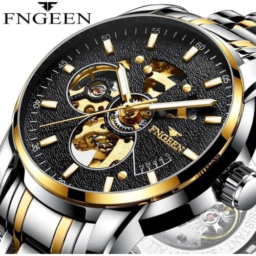 Watch Mens Analog Watch Automatic Man Steel Watches for Men Hollow Wristwatch Student Fashion Relogio Masculino Erkek Kol Saati