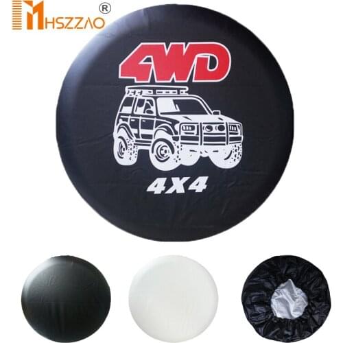 14" 15" 16" 17" Inch 4WD 4x4 PVC Leather Spare Wheel Tire Cover Case Bag Pouch Protector Car Tyres 14 Inch for Jeep Hummer V73