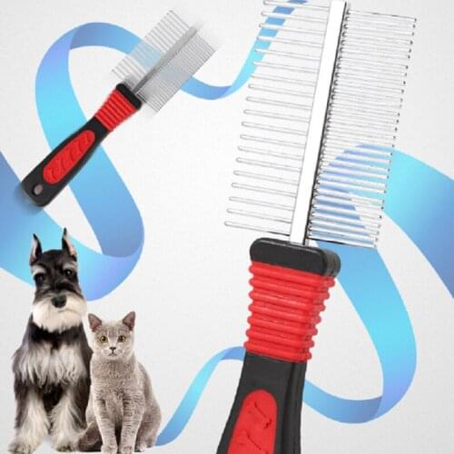 Two-sided Comb Dog Grooming Brush Removes Pet Hairs Pet Supplies for Dogs Accessoires Pets Dogs Accessories Comb for Highlights