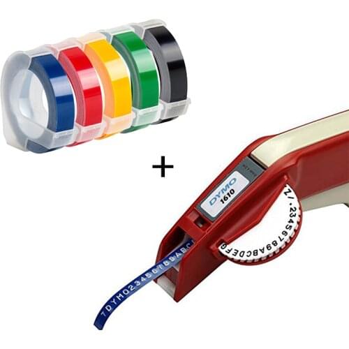 Dymo 3D 1610 Embossing Manual Label Printer Dymo 1610 plastic label maker lettering machine for dymo 3D embossing 6/9mm tapes