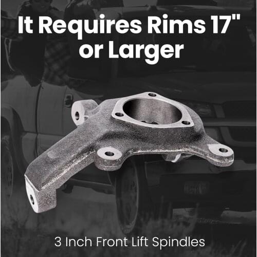 3" Cast Lift Spindles Kit for GMC C1500 Suburban 1999 for GMC C1500 1999