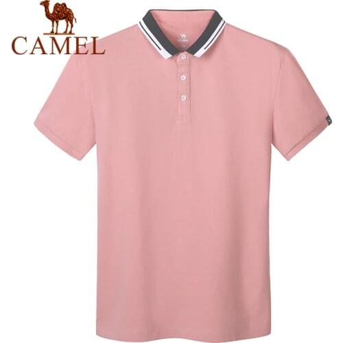 CAMEL New Man Sports Short Sleeve Hiking T-Shirt Mens Tennis Shirt Man Shirt Summer Comfortable Clothes Male Cloth