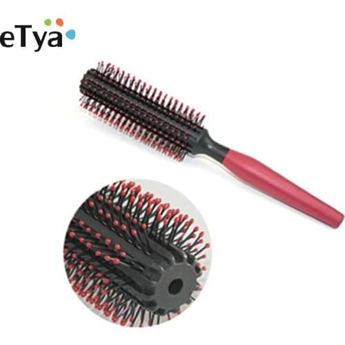 New Spiral Professional Plastic Round Brush Quiff Roller Curly Hair Comb Hairstyle Massager Hairbrush Dressing Salon Barber Comb