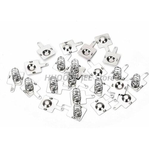 NEW 10pairs Metal Battery Spring Plate wholesale Battery shrapnel AA battery spring positive and negative contact