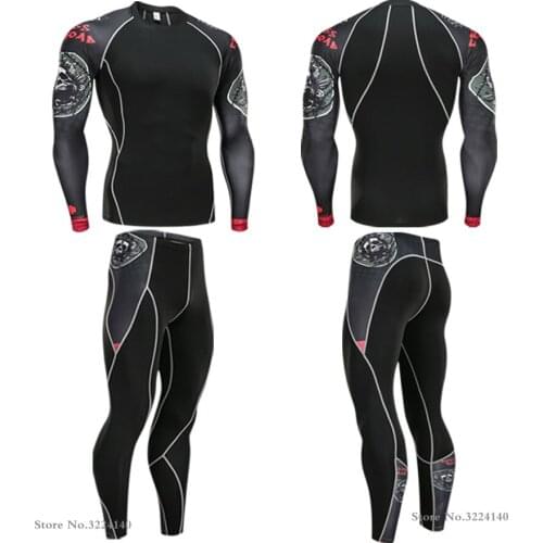 New 2018 Men Thermal Underwear Sets Compression Fleece Sweat Quick Drying Thermo Underwear Men Clothing Long Johns S-4XL