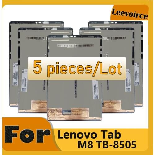 5 Pieces Pcs Original 8.0" LCD For Lenovo Tab M8 HD PRC ROW TB-8505 TB-8505X TB-8505F LCD Display Touch Screen Digitizer Assembl