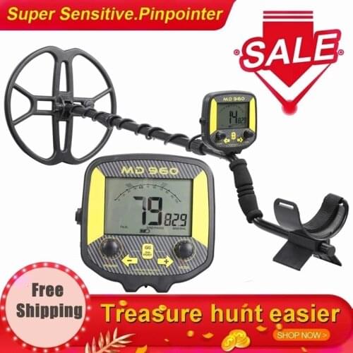 MD960 Underground Metal Detector Portable Gold Treasure Finder Easy Installation Metal Detecting machine Detectors Digger Kit
