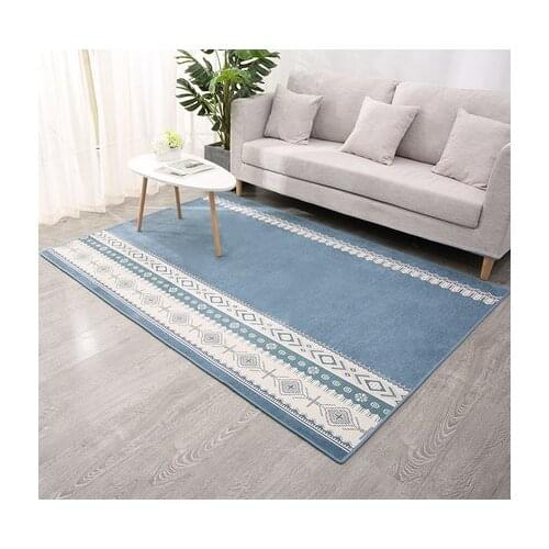 Japanese Style Striped Rectangular Carpet Bedroom Living Room Bedside Anti-Slip Mat