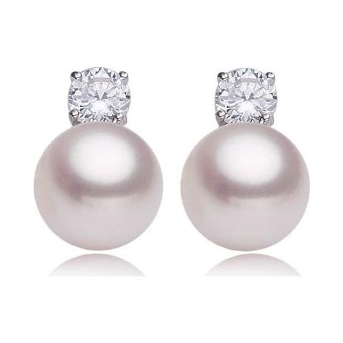 Freshwater Pearl Stud Earrings Real Pearl Earrings Natural Big Size Pearl Earrings For Women