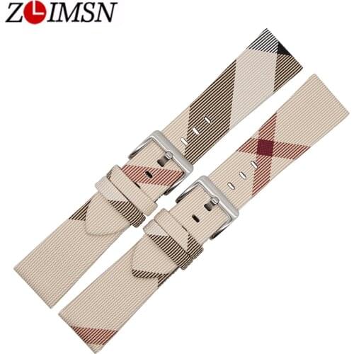 ZLIMSN New Splice Strap Ladies Sports Watch Belt Accessories 22 mm 24 mm Strap Color Camouflage White