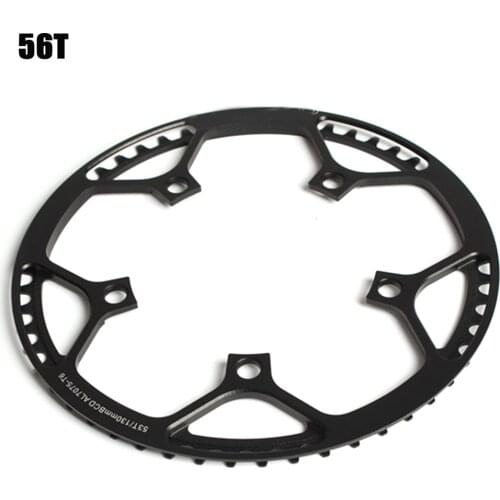 Folding Bike Narrow Wide Chainring 130 BCD Round Shape Single Chain Ring Speed 45T 47T 53T 56T 58T High Quality RW