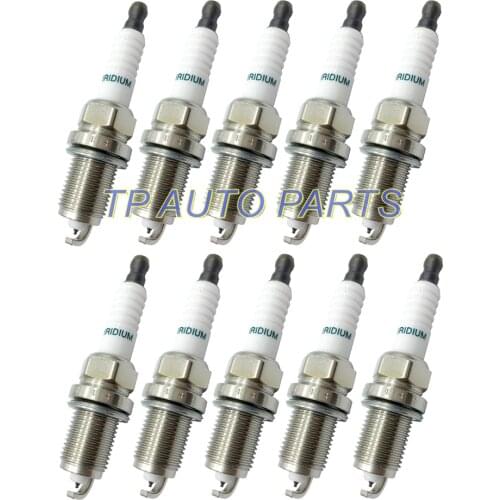 10 Pieces Spark Plug Compatible With Toyo-ta OEM 90919-01210 SK20R11 9091901210