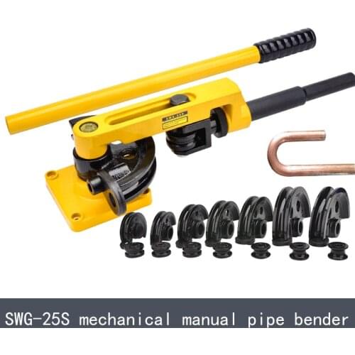 SWG-25 Manual Pipe Bender,Hand Tube "U" Bending Tools, Iron/Steel/Ccopper/Aluminum Tube Bending Machine 1PC