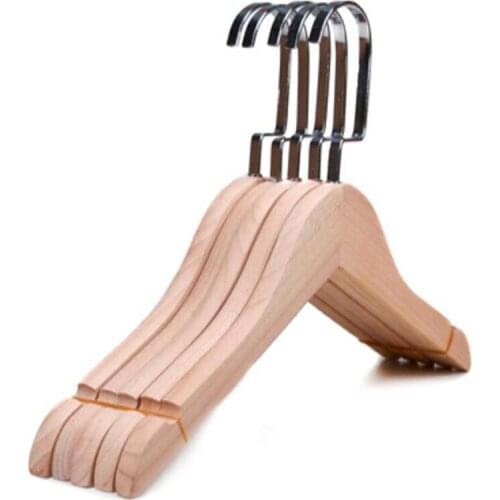 10pcs/lot 32cm Real wood baby clothes rackhousehold hanger clothing rack children wooden hangers