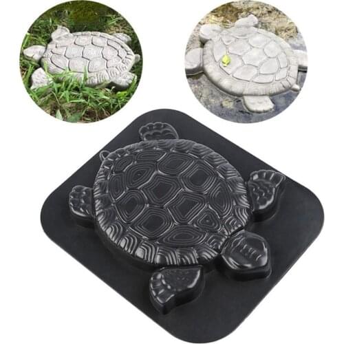 Manually Paving Cement Brick Molds Tortoise Stepping Road Maker Garden Path Stone Molds Concrete Turtle Mould Courtyards