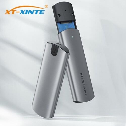 XT-XINT for NGFF&NVME m.2 SSD Case Adapter USB-C Type-C to SATA PCIE M/B Key SSD Enclosure for 2230/2242/2260/2280 External HDD