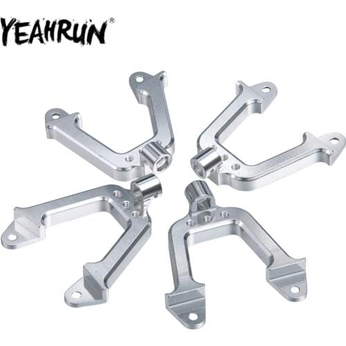 YEAHRUN 4PCS RC Car CNC Aluminum Shock Damper Towers Mount Post LIFT Shocks for 1/10 RC Crawler Axial SCX10 Upgrade Parts