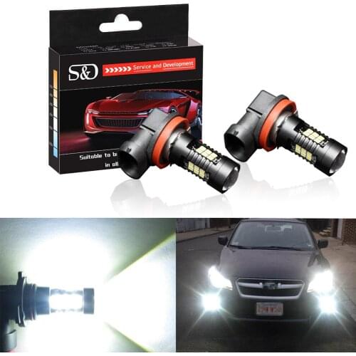 2pcs 1200Lm H11 H8 LED Car Lights 9005 HB3 9006 HB4 LED Bulbs White Daytime Running Lights DRL Fog Light 6000K 12V Lamp D040