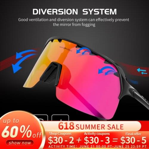 2021 Polarized Bicycle Glasses for Men Cycling Sunglasses TR90 Women Mtb Sports Goggles Mountain Bike Eyewear Cycling Glasses