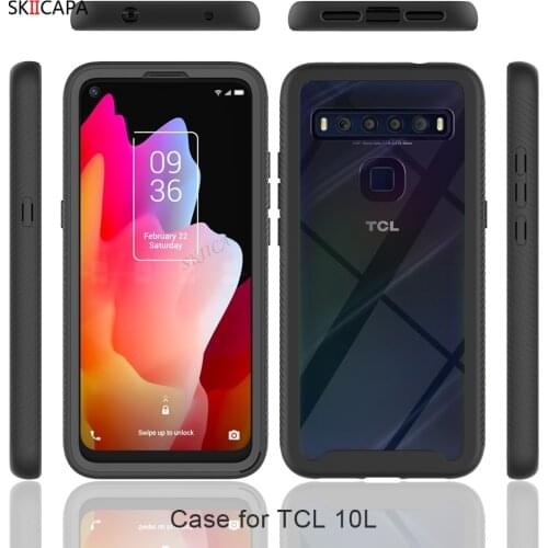 360 Full Body Armor Bumper Phone Case For TCL T-Mobile 10L 10 5G Clear PC + TPU Shockproof Case For Revvl 4 Plus 5G Back Cover