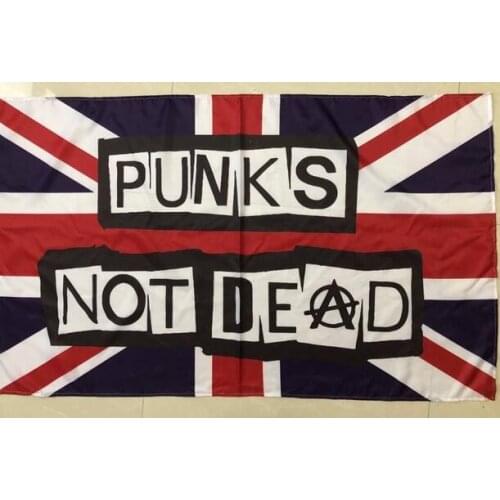 3x5ft custom Large Indoor Outdoor with punks Flag custom punks not dead hobby banner flag