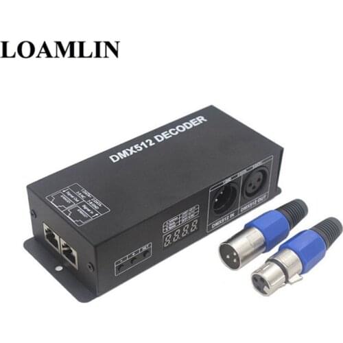 4CH RGBW DMX 512 Decoder Led Controller 4 Channel * 4A for LED Strip Light DC12-24V