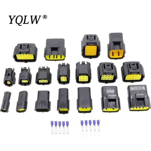 5 Sets Denso AMP 1.8mm 1/2/3/4/6/8/10/12/16Pin Connector Automotive Waterproof Electrical Wire Plug Oxygen Sensor Car Connector