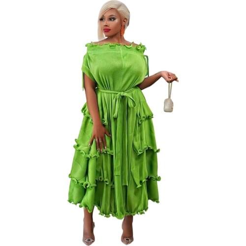 Bohemian Beach Dress 2021 Summer Rose Solid Color Sleeveless Large Mid-Length Dress Elegant Fashion Ladies Dresses