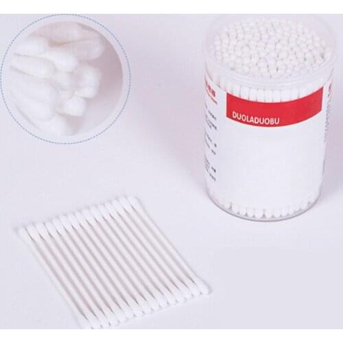 Double Head baby Cotton Swab Makeup Cotton Swabs Tip For Medical Wood Sticks Nose Ears Cleaning Health Care tools