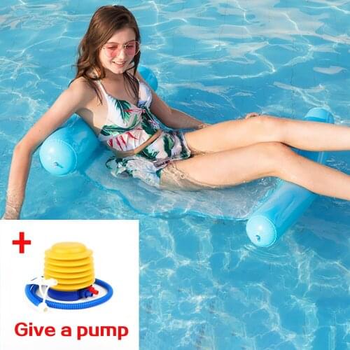 Hot Sale Water Hammock Water Toys Recliner Foldable Inflatable Floating Bed Swimming Pool Floating Swimming Floating Toys