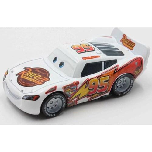 Disney Pixar Cars Alloy Car Model 1:55 White Lightning McQueen Car Toys For Children Gift Black Storm Jackson