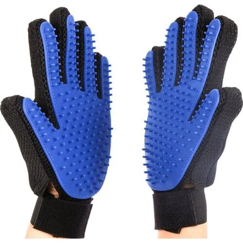 Fashion Rubber Pet Bath Brush Environmental Protection Silicone Glove for Pet Massage Pet Grooming Glove Dogs Cats Pet supplies