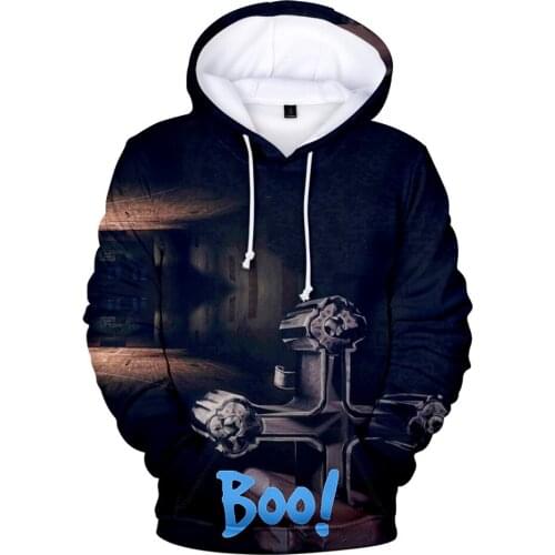 Peculiar Phasmophobia Men Women Hoodies Sweatshirt Harajuku Boys/girls Loose Tops Warm 3D Print Fashion Hip Hop Cool Pullovers