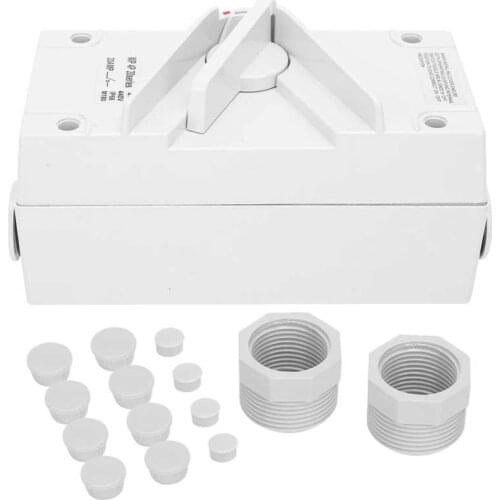 Outdoor Waterproof Switch Dustproof Industrial Supplies 20A/35A/63A AC440V Weatherproof Isolating Switch for Industrial