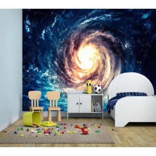 Papel de parede Starry night sky path extends sky universe dark night fantasy 3D wallpaper mural,living room home decor