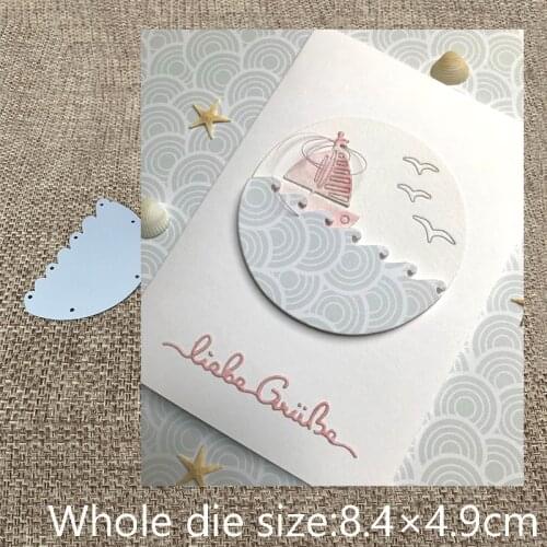 New Design Craft Metal Cutting Die cut dies wavy semicircle decoration scrapbook Album Paper Card Craft Embossing die