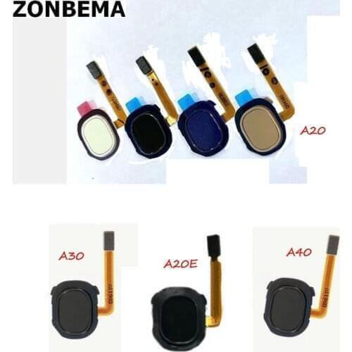 50pcs Original For Samsung Galaxy A20E A202 Touch ID Fingerprint Sensor Home Return keyboard Menu Button Flex