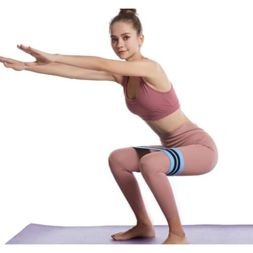 Squat Yoga Resistance Band Cotton Beautiful Buttocks Circle with Hip Circle Squat Training Buttocks Ring Elastic Band