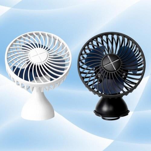 5W 360 Degree All-Round Adjustable Car Auto Air Cooling Dual Head Fan Low Noise Car Auto Cooler Air Fan Car Fan Accessories
