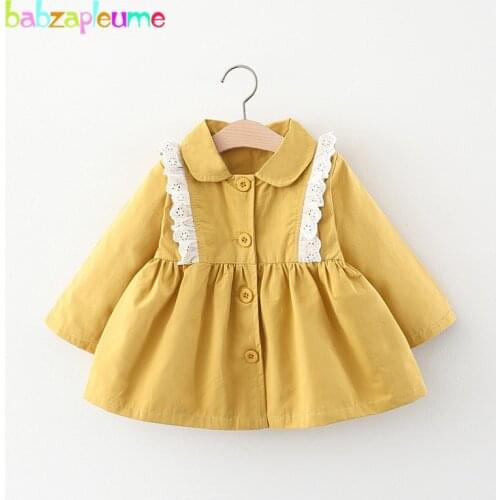 Spring Fall Newborn Baby Clothes Infant Girls Windbreaker Outerwear Korean Fashion Princess Toddler Jacket For Kids Coats BC2078