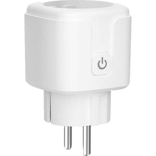 WIFI smart plug EU WiFi Socket With Timing APP Control,Compatible Alexa Mini Voice Intelligent Control