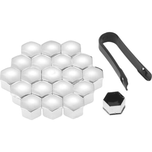 20Pcs Car Wheel Nut Caps Auto Hub Screw Covers 17mm 19mm Bolt Rims Exterior Decoration Special Socket Protection Dust Proof