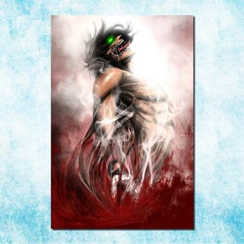 Attack On Titan 1 2 Anime Art Silk Canvas Poster Print 13x20 24x36 Inches Pictures For Room Decor -7