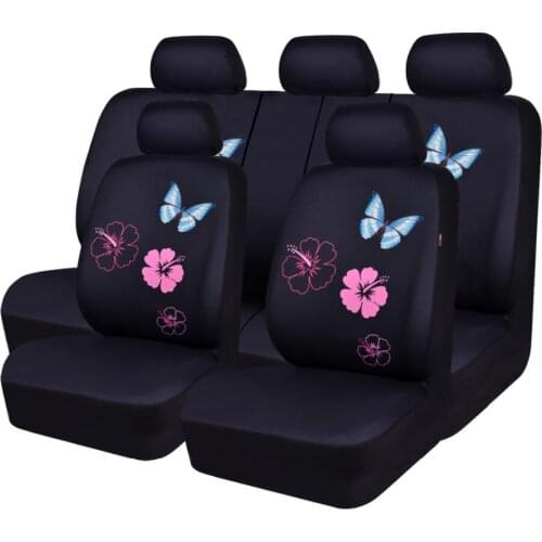 Car seat covers universal mesh fabric butterfly atuo car seat protector car goods for girls for lada ford peugeot nissan