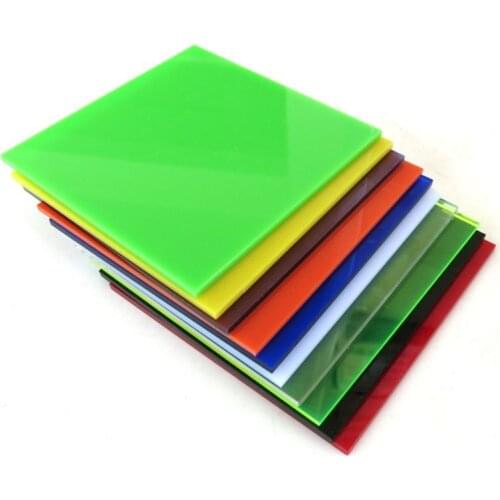 Black Acrylic Sheet Plate Plastic Plexiglass Panel 8*8cm DIY Model