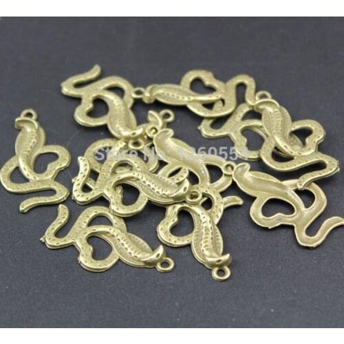 P1563 DIY retro accessories ancient bronze alloy Cobra