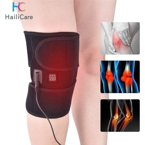 Heating Knee Pads Knee Brace Support Pads Thermal Heat Therapy Wrap Hot Compress Knee Massager for Cramps Arthritis Pain Relief